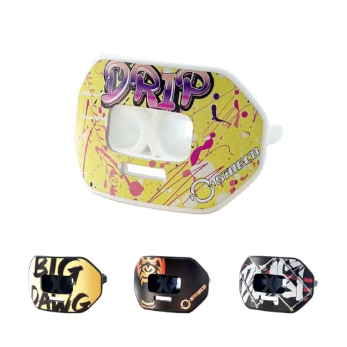 O Shield Vortex Graphic Football Mouth Guard, DRIP - color: Drip