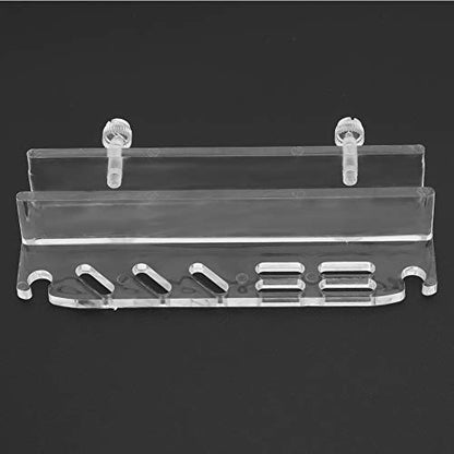 Acrylic Fish Tank Water Plants Tweezer Organizer Storage Bracket Holder for Aquarium Cleaning Tool Shelf
