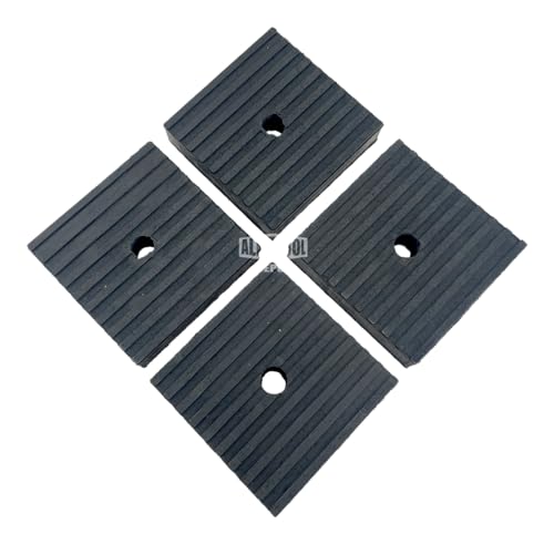 4" x 4" x 1" Super Duty All Rubber Anti Vibration Isolation Pads (4 Pack) - style: 4 Pads