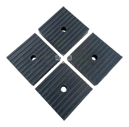 4" x 4" x 1" Super Duty All Rubber Anti Vibration Isolation Pads (4 Pack) - style: 4 Pads