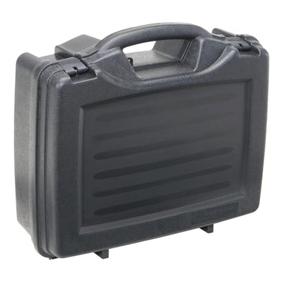 Plano Protector Series Four Pistol Case, Large, Black, Hunting Gun Case with Padlock Tabs and Foam Padding, Hard Plastic Pistol and Accessory Case