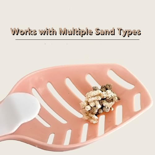 2 Pcs Hamster Poop Scooper & Sand Shovel – Sand Sifter for Bedding, Litter & Sandbox Cleaning – Pet Cleaning Tool for Small Animals