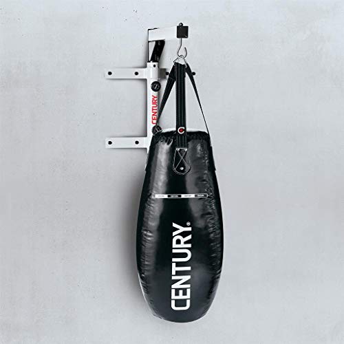 Century White Steel Wall Mount Heavy Bag Hanger for up to 100 lb Heavy Bags for Boxing, Martial Arts, and Home Gym Workouts