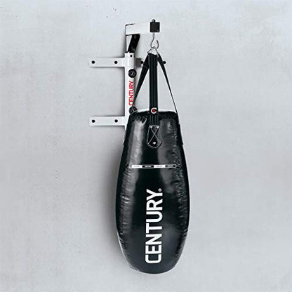 Century White Steel Wall Mount Heavy Bag Hanger for up to 100 lb Heavy Bags for Boxing, Martial Arts, and Home Gym Workouts
