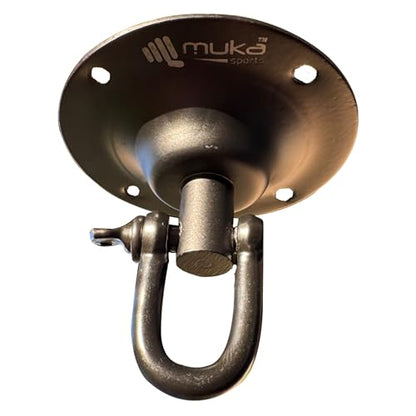 Boxing Speed Bag Iron Heavy Duty Swivel Iron Mount Hook Easy Setup On Hanging Punching Speed Bag Platform Stand MMA Muay Thai Equipment Accessories Hanger with Screws