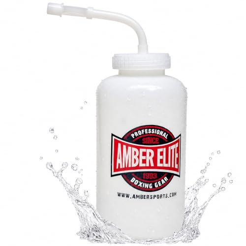 Amber Fight Gear Pro Style Water Bottle White