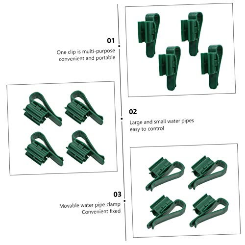 BESPORTBLE 8pcs Fish Tank Clips Aquarium Hose Holder for Changes Firmly Secures Inlet Outlet Simple Installation Saving Water Management