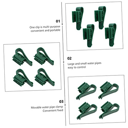 BESPORTBLE 8pcs Fish Tank Clips Aquarium Hose Holder for Changes Firmly Secures Inlet Outlet Simple Installation Saving Water Management