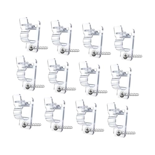 of 12 Common Cable Clip Holders Including Screws for Versatile Application on Different Materials Cable Management Clips with Screws for Secure Wire Organization