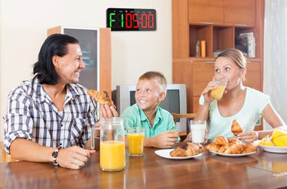 PELLOR Gym Timer Clock, Interval Timer for Home Gym Room - color: Green-red