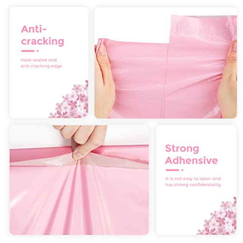 Metronic Poly Mailers 14.5x19 500 Pack, Large Shipping Bags for Clothing with Strong Adhesive, Shipping Envelopes Mailers Poly Bags for Small Businesses, Waterproof Packages Bags Light Pink - size: 14.5x19 500PC