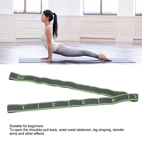 Topyond Numbered Stretch Band Strap - Elastic Stretching Strap for Exercise | Fitness, and Workout - Improve Flexibility and Mobility