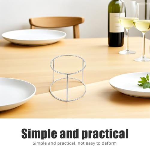 VALICLUD 2pcs Stainless Steel Seafood Display Rack Double Layer Grill Pan Stand for Restaurant Buffet Food Dish Holder for Sushi Oysters Shrimp Crab Presentation