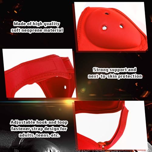 Jerify 2 Pcs Wrestling Headgear for Kid Youth, Blue,Red - color: Blue,Red