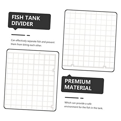 Kisangel 6pcs Fish Tank Divider Aquarium Board Fish Divider for Breeding Easy to Install Versatile Separator - size: 30X30cm