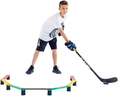 Hockey Revolution Lightweight Stickhandling Training Aid, Equipment for Puck Control, Reaction Time and Coordination - style: MY ENEMY LIT