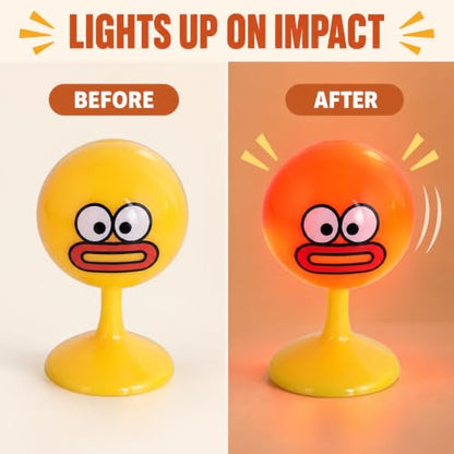 Desktop Punching Bag Set of 4, Light Up Stress Relief Desk Toy