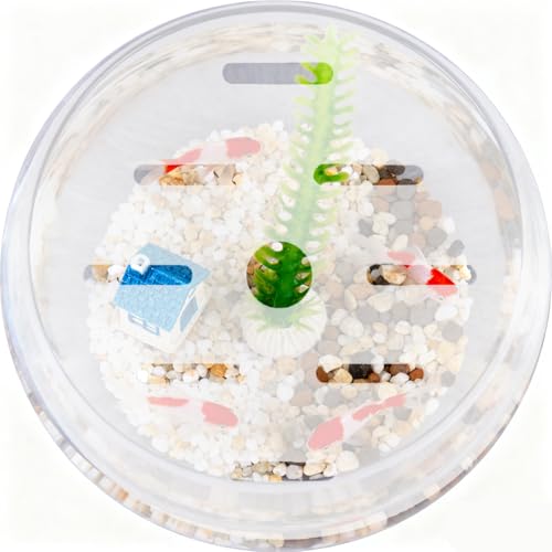 BETOOKY Fish Tank Lid: 22cm/8.65" Round Aquarium Lid Cover - Transparent Acrylic Tank Protective Cover - Replacement Decor Accessory for Fish Bowl Terrarium - size: 22.00X22.00X0.30CM