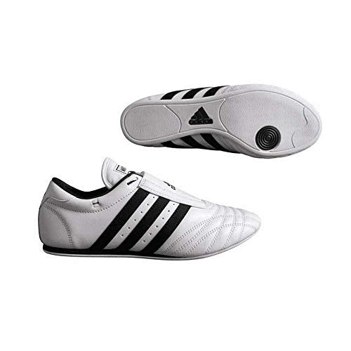 adidas SM-II 로우 컷 태권도, 가라데, 쿵후 및 무술 훈련화 (화이트, 미국 신발 사이즈 시스템, 성인, 남성, 숫자, 미디엄, 245mm(6.5)), 화이트 W/블랙 스트라이프