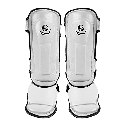 PFG Classic Shin Instep Guard for Boxing MMA Muay Thai Training - color: White, size: Child