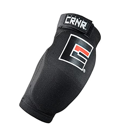 Combat Corner Muay Thai Elbow Pads for MMA, Boxing, Kickboxing, Martial Arts (Black, Large/X-Large)