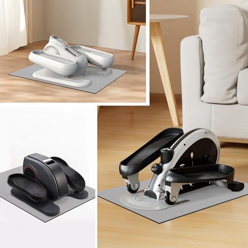 Non-Slip Mat for Under Desk Elliptical and Portable Floor Bike, Elliptical Mats for Seniors Home Sports Mats and Mini Elliptical Exercise Bikes, Ellipse Machine Mat