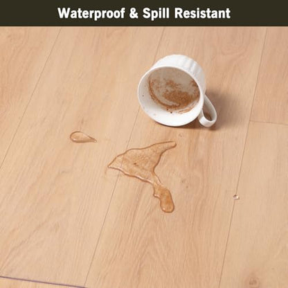 2x3ft Clear PVC Floor Mat, 2mm Thick Waterproof Protective Mat for Hard Floors, Under Refrigerator, Pet Bowls, or Appliances – Cuttable, Easy to Clean