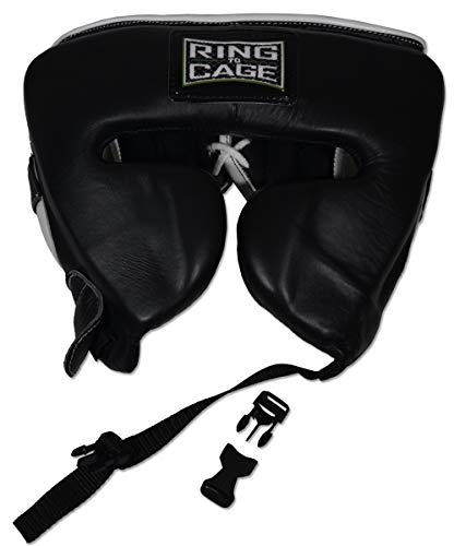 Ring to Cage 2.0 Japanese Style Leather Sparring Headgear - size: Large(22.5” to 24.5” Head circumference)