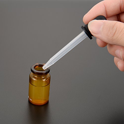 eBoot Plastic Transfer Pipettes Eye Droppers for Lab Science Art Essential Oil with Silicone Bulb, 20 Pack