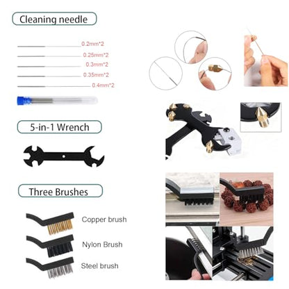 3D Printer Tool Kit, 68Pcs 3D Printing Tool Kit Assembly/Removal/Digital Caliper/Deburring/Model Processing/Spirit Level/Cleaning Tool Set Box 3D Printer Accessories for 3D Printing