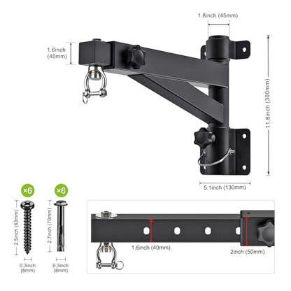 Kipika Heavy Bag Hanger Wall Mount Punching, Heavy Duty Boxing Bag Bracket for Home Gym Indoor Training, Adjustable & Rotatable Punching Bag Bracket for Boxing, Muay Thai - color: E- Adjustable length 17"-25"