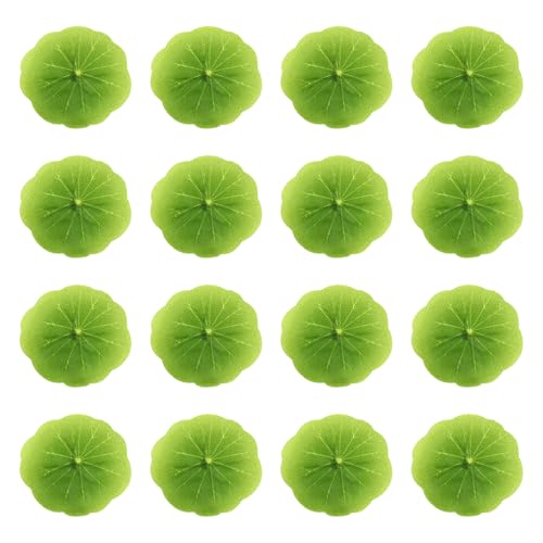 SEWACC 30pcs Artificial Lily Pads Fake Lotus Leaves Aquarium Floating Plants Fish Tank Decorations Landscape Ornaments