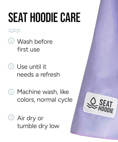 Microfiber Hooded Towel Seat Cover (Blue) - color: Blue