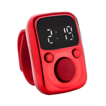 Tally Counter Portable Hand Finger Counting Clicker - color: Red