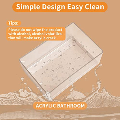 Hamster Sand Bath Box Transparent Acrylic Small Animals Shower Bathtub Guinea Pigs Digging Sand Container Cage Accessories for Lemmings Gerbil Mice Hedgehog Chinchilla (Rectangle) - size: Large - Rectangle