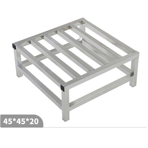 Stainless Steel Floor Bracket Rectangular Shelf with Raised Base, Fish Tank Bottom Frame, Heavy-Duty Shelf,15 * 15 * 5cm