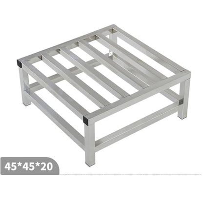 Stainless Steel Floor Bracket Rectangular Shelf with Raised Base, Fish Tank Bottom Frame, Heavy-Duty Shelf,15 * 15 * 5cm