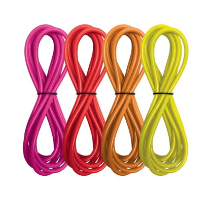 Red Sea ReefDose Deluxe 4 Color Dosing Tube Kit Red Yellow Orange Pink | Saltwater Marine Aquarium Dosing Pump Tubing Set with Clips and Tubing Holder