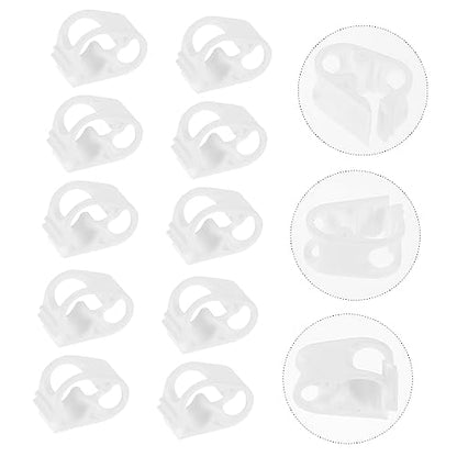 MAGICLULU 10-Piece Siphon Hose Clip Set Adjustable Tubing Clamp for Water Flow Regulation Soft Silicone Water Stop Clips for Secure Shut Off