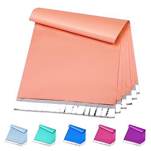 Metronic Poly Mailers 12x15.5 200 Pack, Medium Shipping Bags for Clothing, Self Seal Mailing Bags, Tear-Proof Shipping Envelopes for Small Business, Boutique, Postal Bags Poly Bags in Peach Pink - color: Peach Pink, size: 12x15.5 200PC