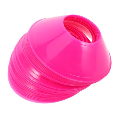 Toyvian Soccer Training Cones 20 Pack Sports Practice Discs for Soccer Drills Football Training Cones Basketball Skating Agility Markers Stackable Indoor Outdoor Field Marking Set