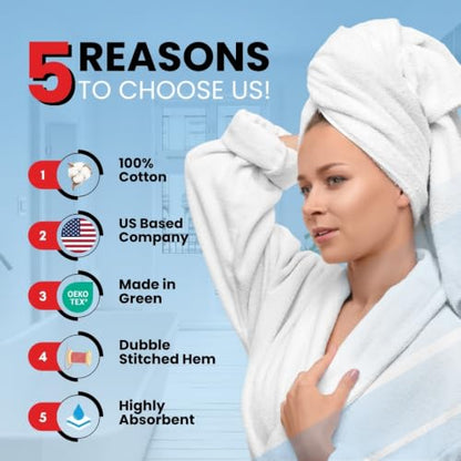 Infinitee Xclusives 100% Ring-Spun Cotton Bath Towels for Bathroom - Pack 4 - color: Burgundy, size: Bath Towels - 4 Pack