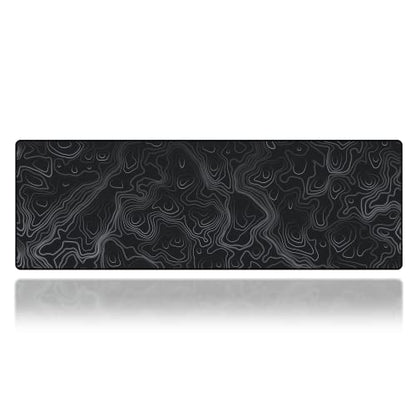 Gamer Boss - Gaming Mouse Pad - 36 x 12 Inches - 4mm Thick with Stitched Edges, Non-Slip Rubber Base, Premium Cloth Mousepad, Desk Mat for Laptop, Keyboard, Computer & PC (Extended, Topographic) - color: Topographic, size: 36" x 12"