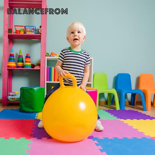 BalanceFrom Play Tile Mat 0.4 Inch Thick, EVA Interlocking Foam Floor