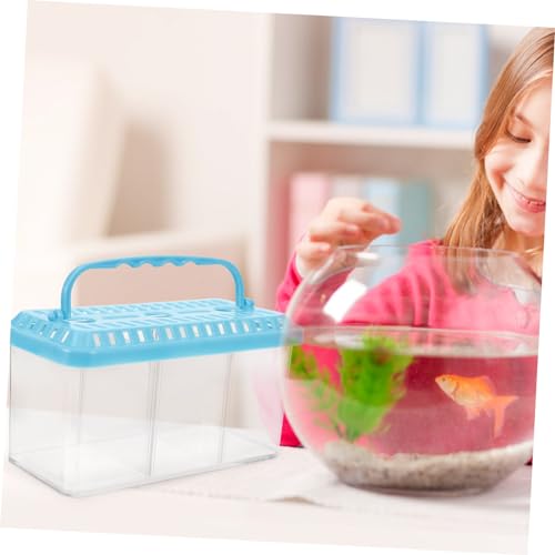 Toyvian 3-Compartment Fish Isolation Box Removable Breeding Tank Divider Multi-Functional Fish Hatchery Container for Aquarium Use