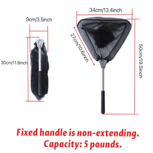 Fishing Net with Handle Fish Net,Extendable Fishing Gear Aquarium Fish Net for Fish Tank