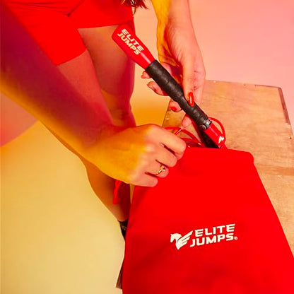 Elite Jumps Freestyle PVC Jump Rope Bundle, - color: Red