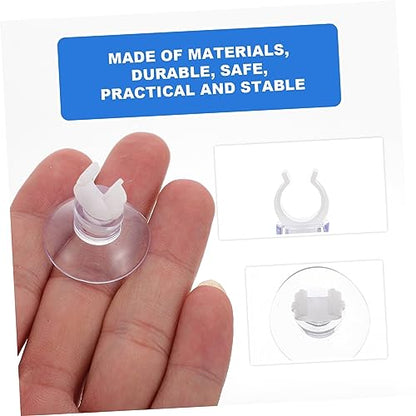 OUNONA 20pcs Aquarium Cup Holders for Fish Tank Oxygen Tubing Easy Install Design for Optimal Fixing Opening Aquarium Accessories
