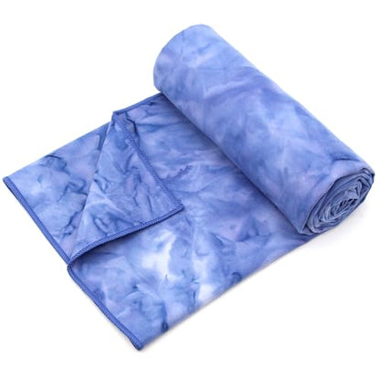 Eunzel Hot Yoga Mat Towel, Ultra-Absorbent Microfiber 72" x 26.5" - color: Indigo