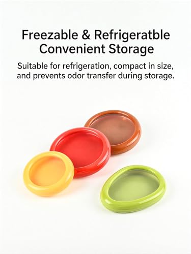 Set of 4 Reusable Fruit & Veggie Saver Boxes, Washable Fresh Produce Storage Containers for Avocados, Tomatoes, Apples, Garlic, Onions & Vegetables